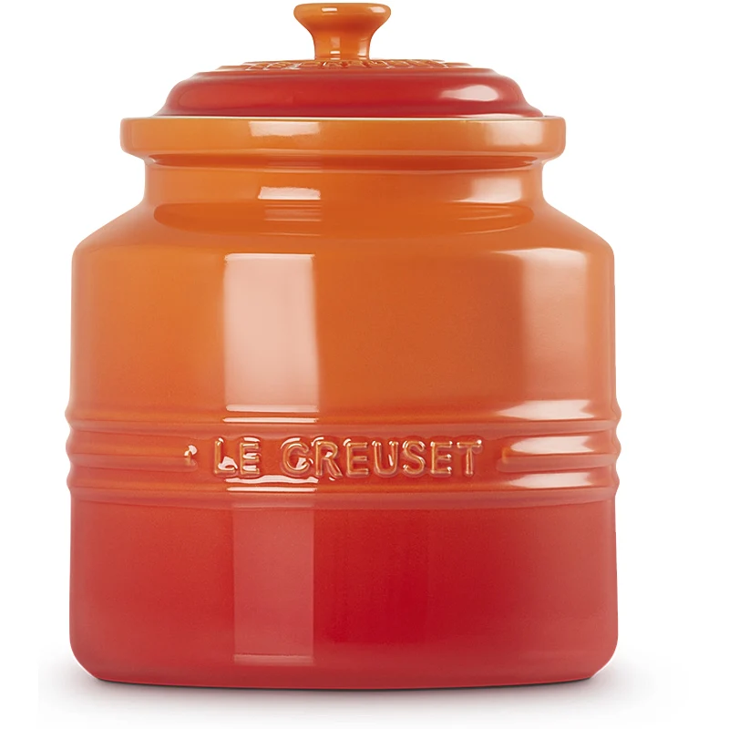 Le Creuset Keksdose mit Deckel 2,4 Liter Ofenrot
