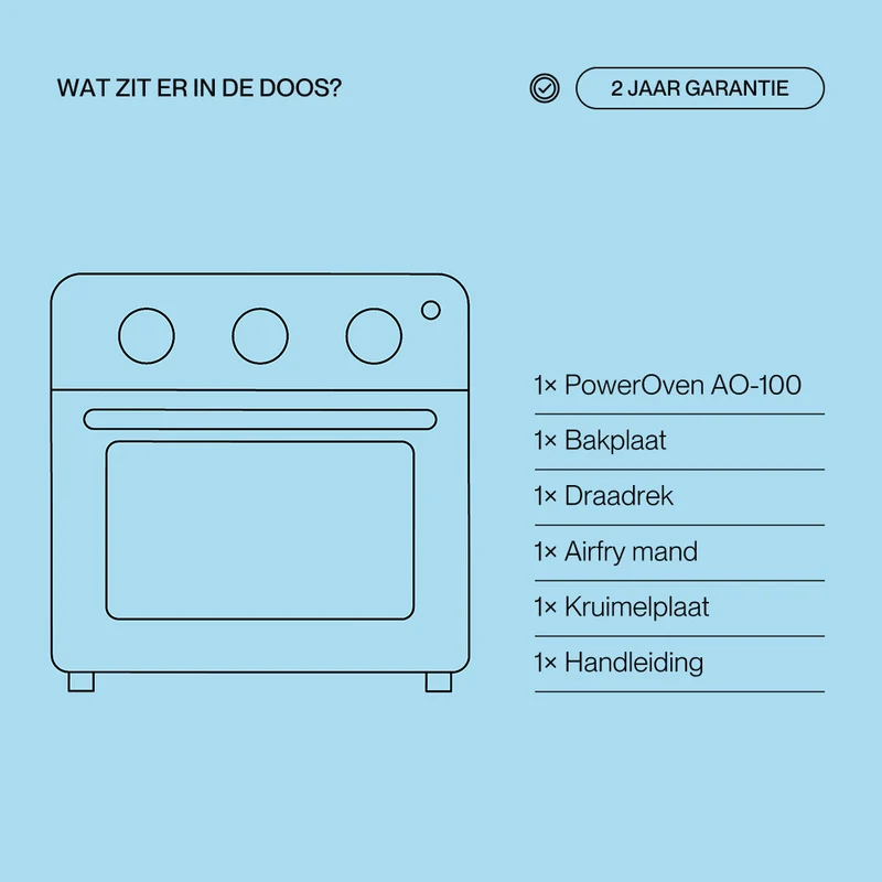 Poweroven | 6-in-1 air fry oven