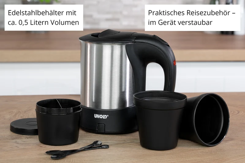 Reiseblitzkocher Edelstahl 0,5L