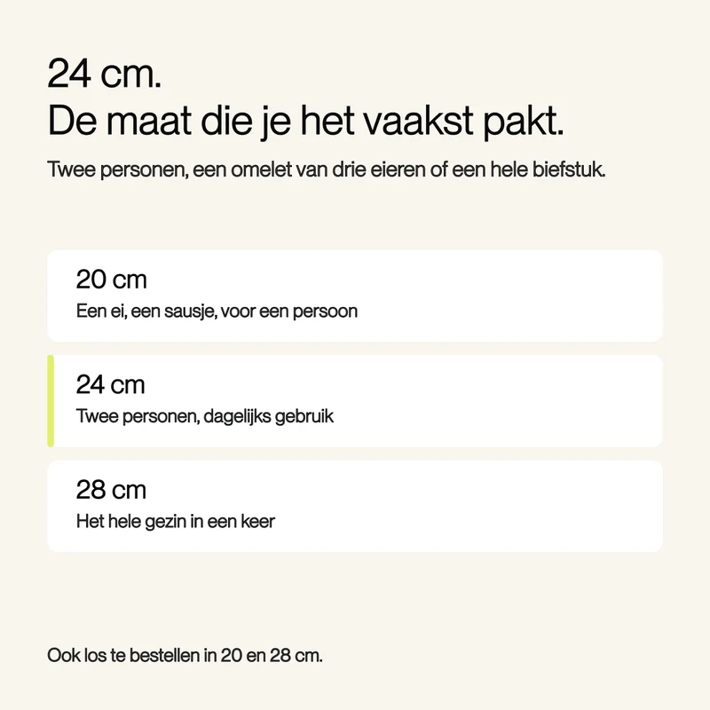 Hybride koekenpan 24 cm