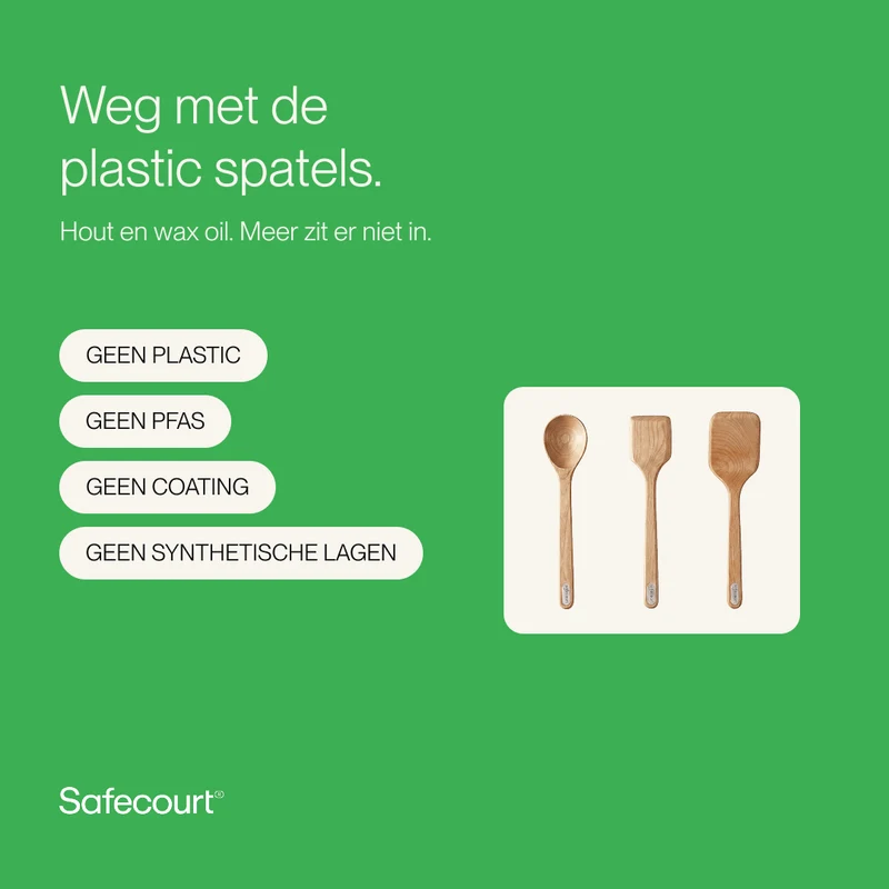Houten Spatelset 100% FSC Berkenhout | 3 delig