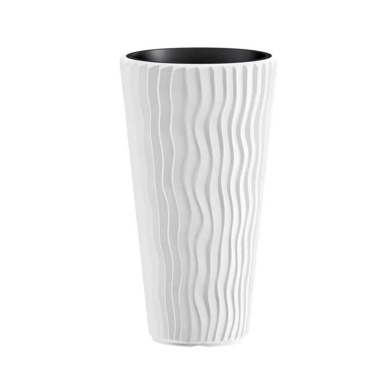 Flowerpot with a Sandy Slim DPSP300 insert - white