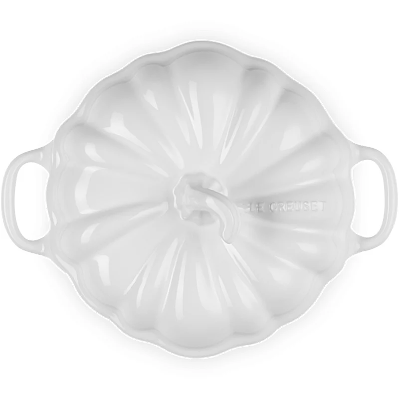 Le Creuset Förmchen Kürbis mit Deckel 350 ml White