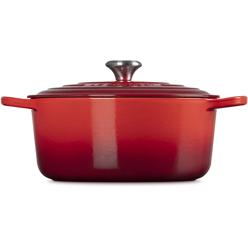Le Creuset Bräter Signature rund 18 cm Kirschrot