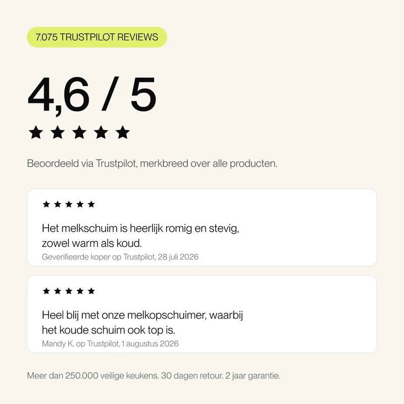 Melkopschuimer Plus - Beige