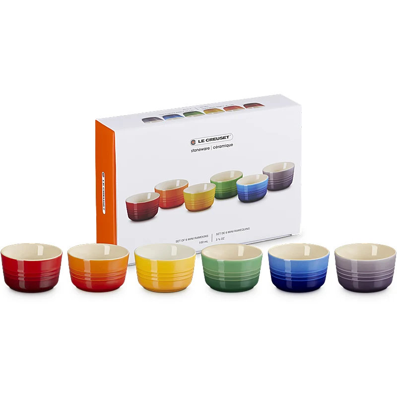Le Creuset Förmchen 6er Set Regenbogen