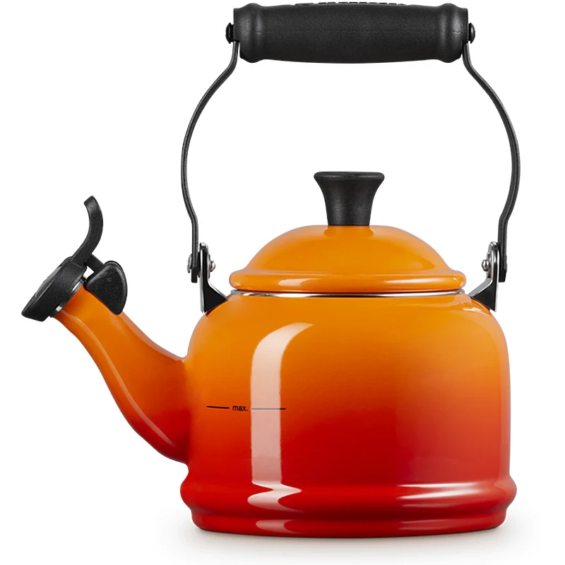 Le Creuset Wasserkessel Demi 1,1 Liter Ofenrot