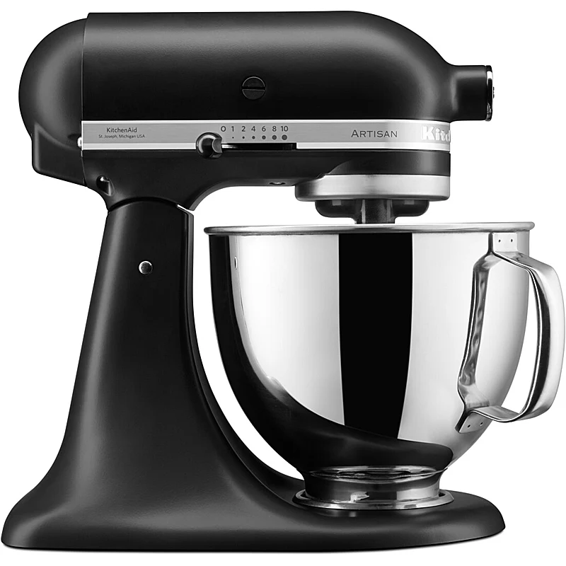 Kitchenaid 5KSM125EBM Artisan Küchenmaschine Matt Schwarz