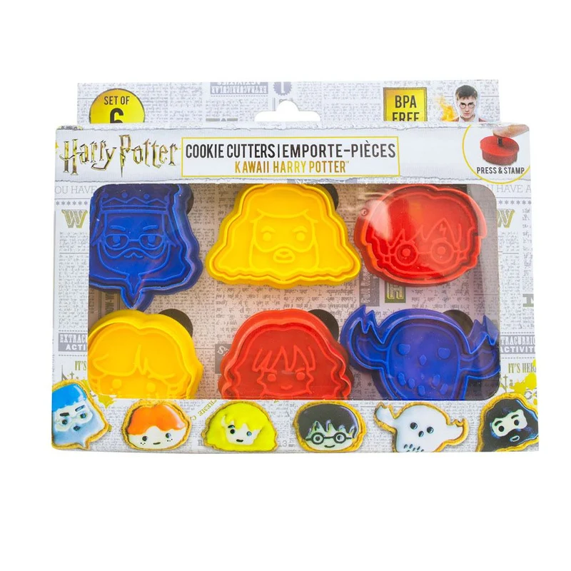Harry Potter Ausstechformen / Keksstempel 6er-Pack Kawaii