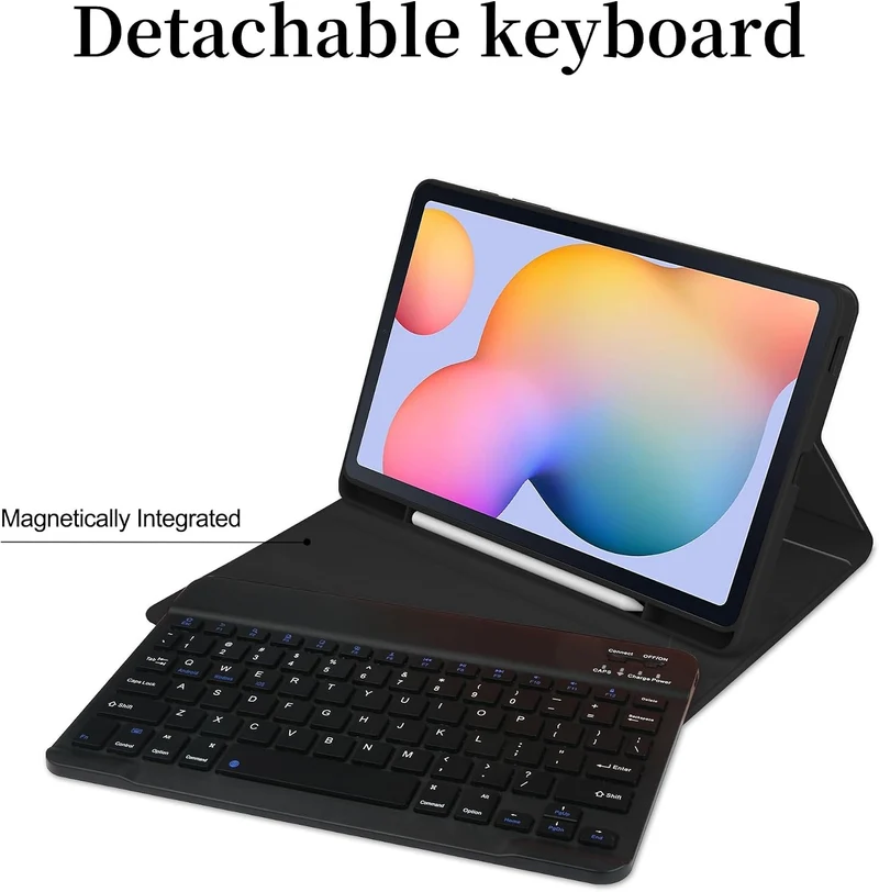 Tastaturhülle mit Hintergrundbeleuchtung für Galaxy Tab S10 Lite/S10 FE/S9 FE 11 Zoll, Tab S9/S8/S7