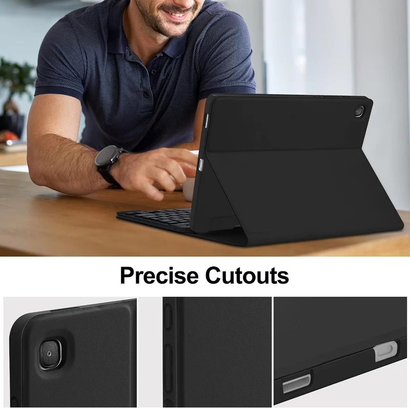 Tastaturhülle mit Hintergrundbeleuchtung für Galaxy Tab S10 Lite/S10 FE/S9 FE 11 Zoll, Tab S9/S8/S7