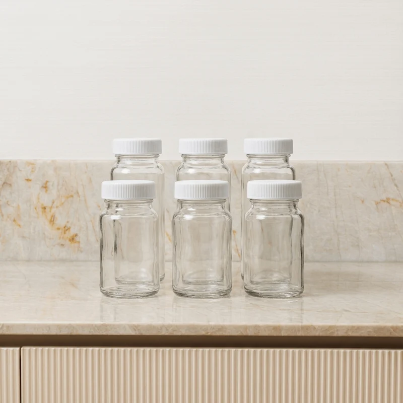 Set glazen shotglaasjes (6 stuks)