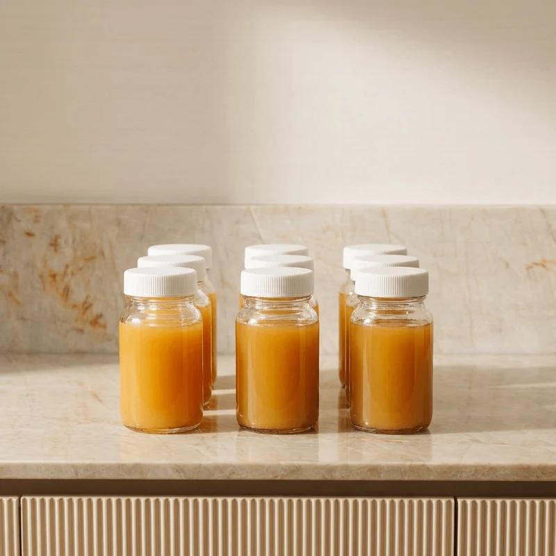 Set glazen shotglaasjes (6 stuks)