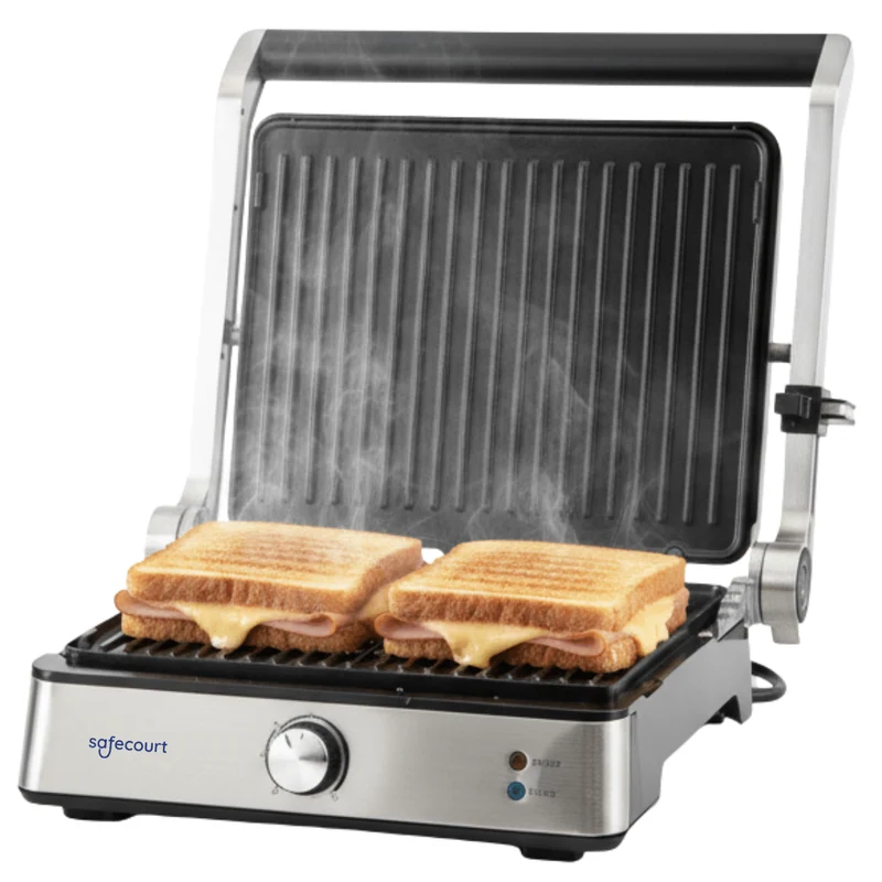 Compactgrill zilver