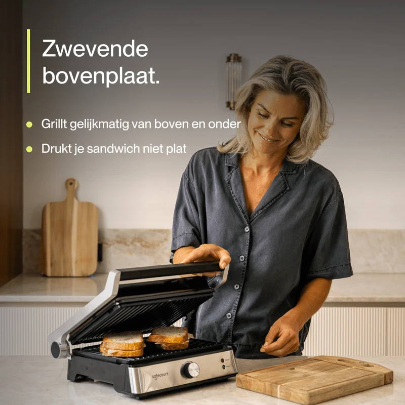 Compactgrill zilver