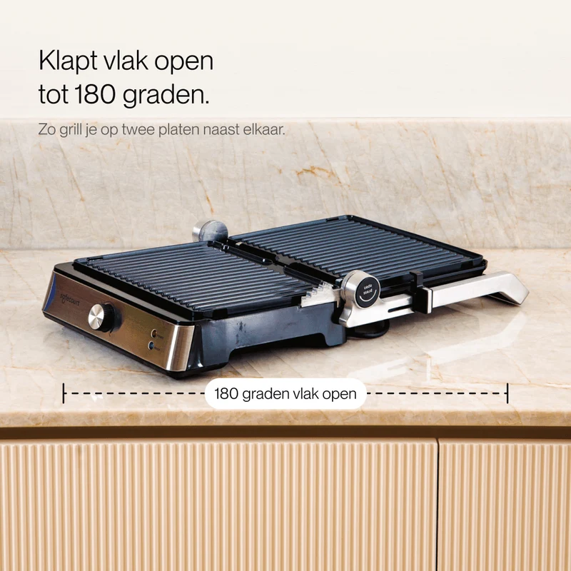 Compactgrill zilver