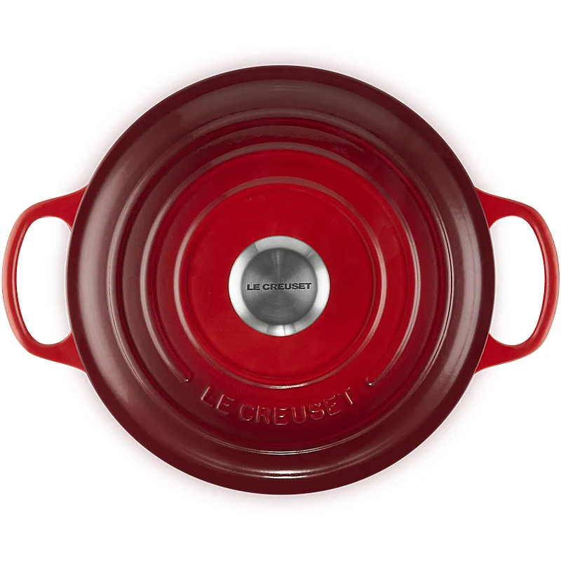 Le Creuset Bräter Signature hoch 24 cm Kirschrot