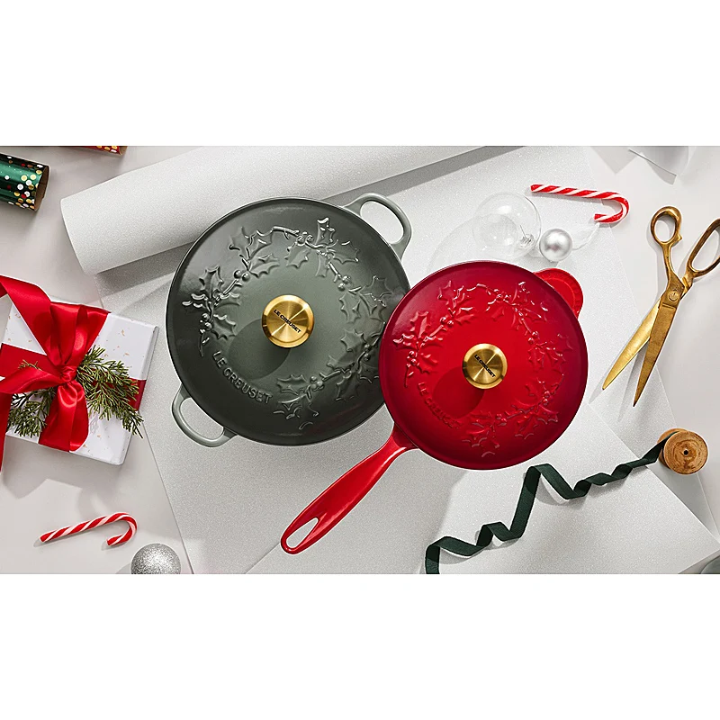 Le Creuset Stielkasserolle Holly Tradition 21 cm Thyme