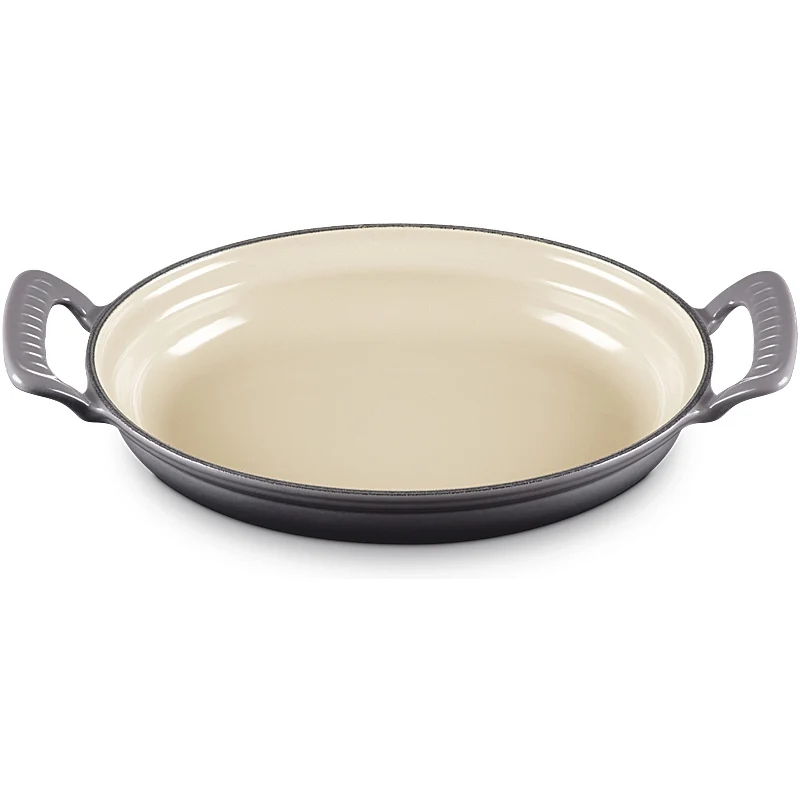 Le Creuset ovale Pfanne Modern Heritage 28 cm Flint