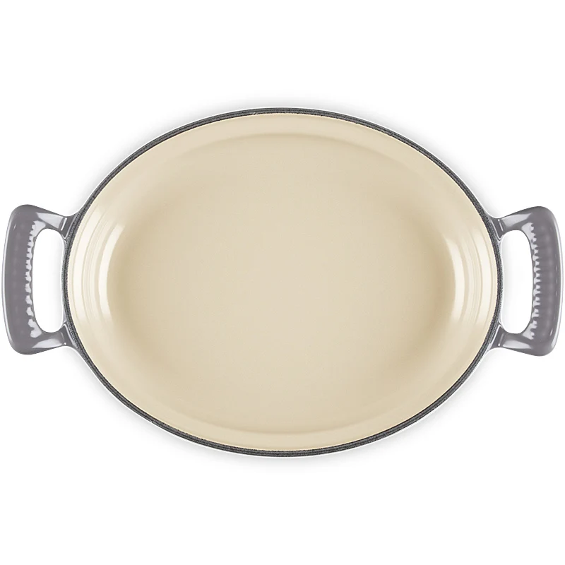 Le Creuset ovale Pfanne Modern Heritage 28 cm Flint