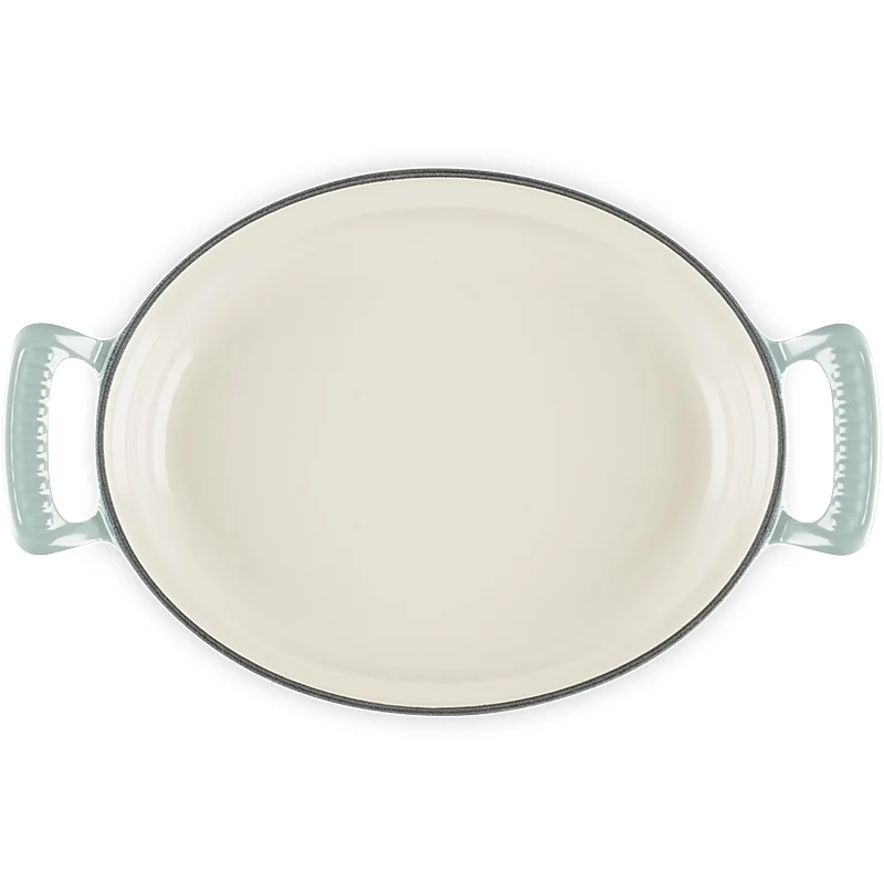 Le Creuset ovale Pfanne Modern Heritage 28 cm Sea Salt