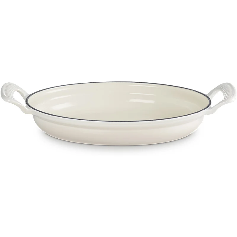 Le Creuset ovale Pfanne Modern Heritage 28 cm Meringue