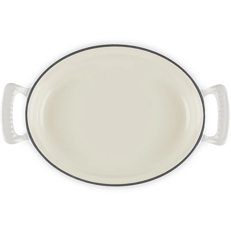 Le Creuset ovale Pfanne Modern Heritage 28 cm Meringue