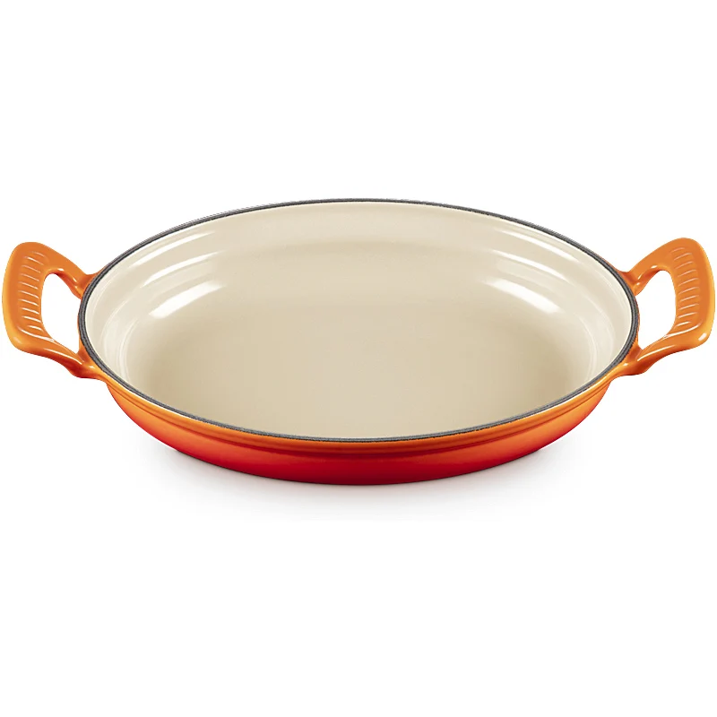 Le Creuset ovale Pfanne Modern Heritage 28 cm Ofenrot