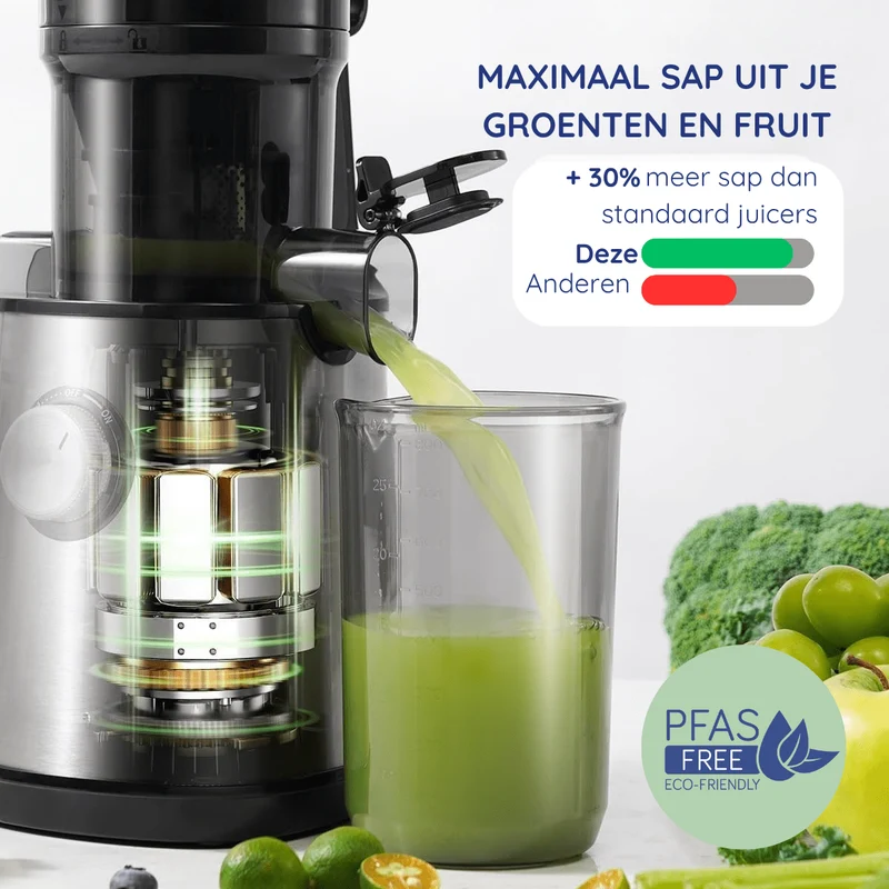Slowjuicer ColdPress Pure Pro - zwart