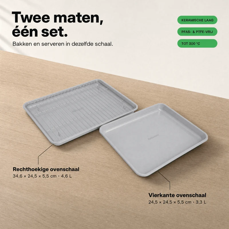 Bakplaten Set - 3-delig
