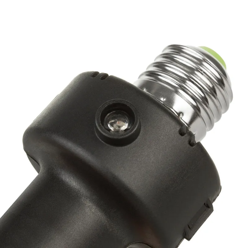 Maclean E27 Light Bulb Socket, 100W, with Twilight Sensor and Timer, MCE21B, 2 pieces