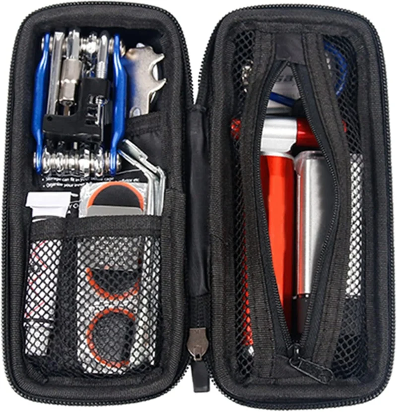 Fahrrad Werkzeugtasche, Fahrradsatteltasche Wasserdicht Fahrrad Flaschenhalter Hartschalenreparatur