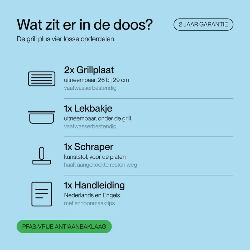 Contactgrill original zwart