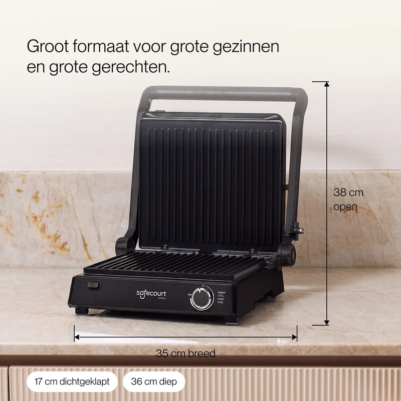 Contactgrill original zwart