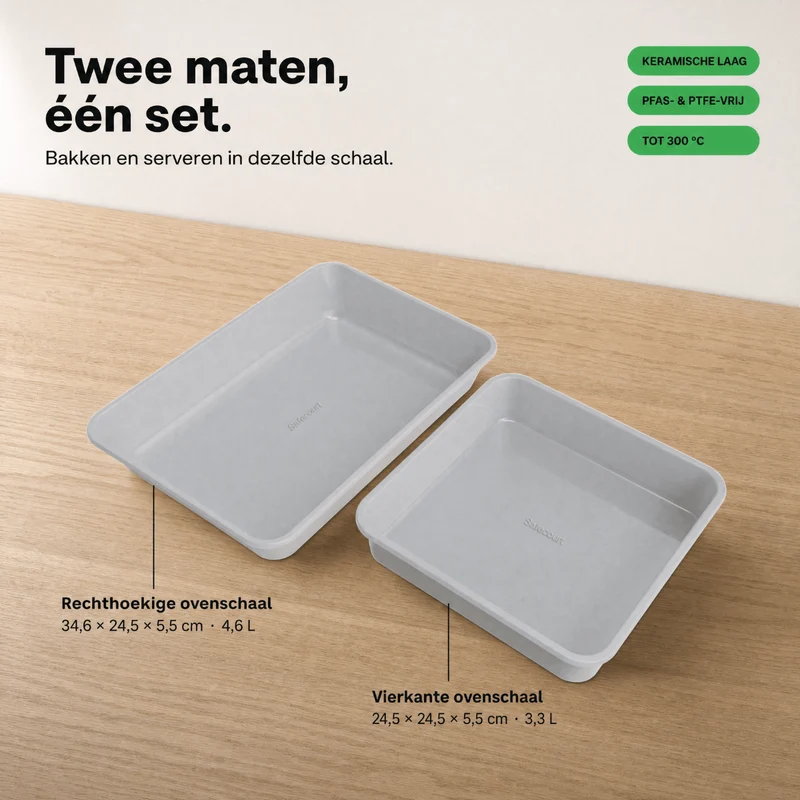 Ovenschalen Set - 2-delig