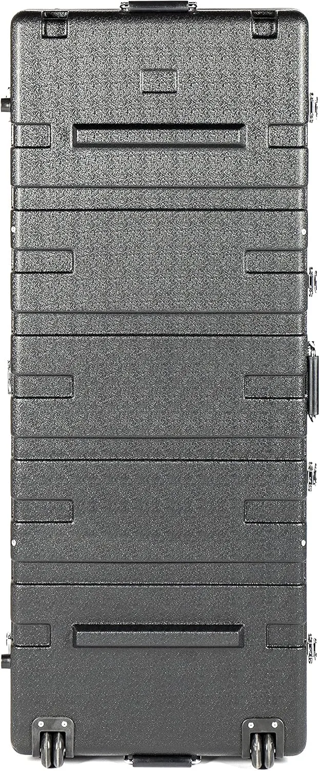 Music Store ABS Keyboard Case 61, Universal Keyboard Flightcase, Schwarz, 7.8 kg, mit Schnappverschl