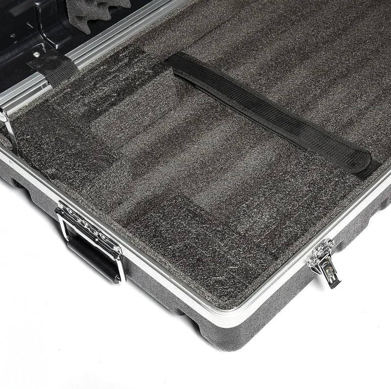 Music Store ABS Keyboard Case 61, Universal Keyboard Flightcase, Schwarz, 7.8 kg, mit Schnappverschl