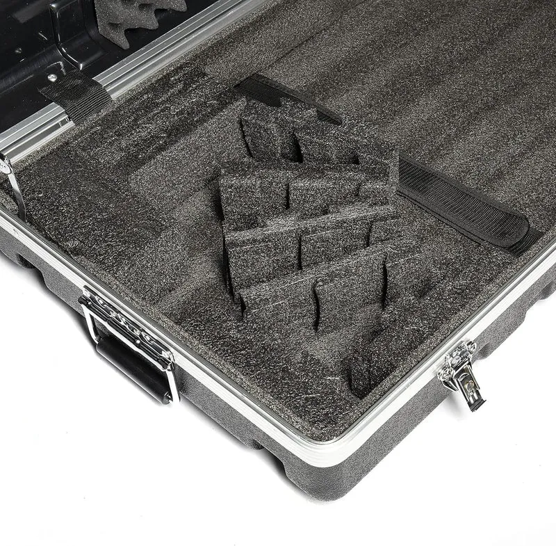 Music Store ABS Keyboard Case 61, Universal Keyboard Flightcase, Schwarz, 7.8 kg, mit Schnappverschl