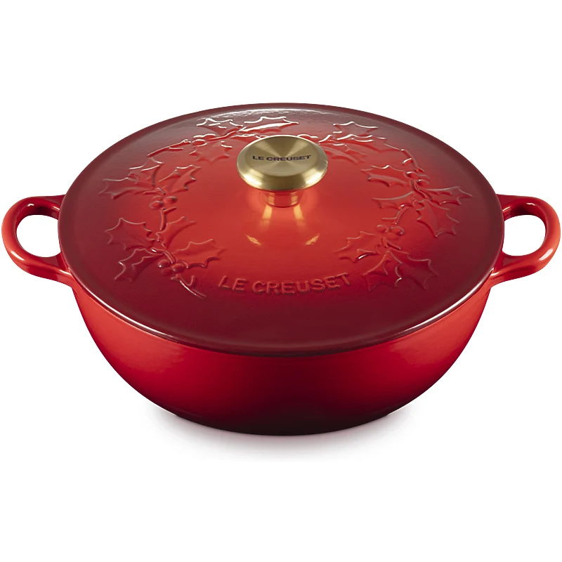 Le Creuset La Marmite Holly Tradition 26 cm Kirschrot