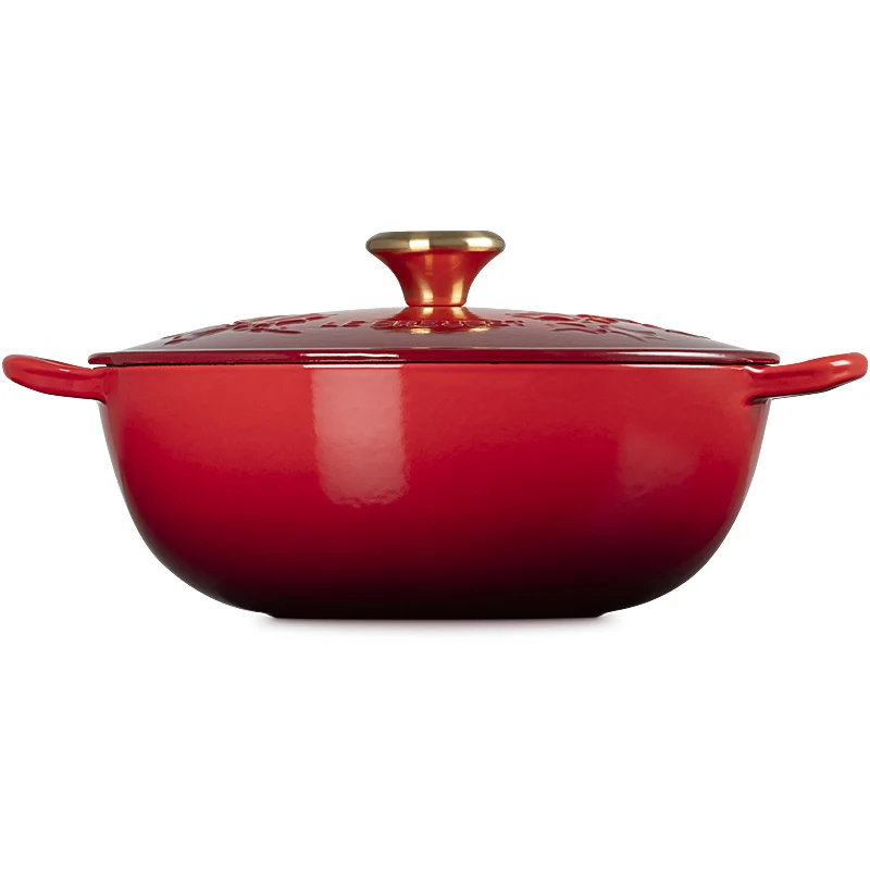 Le Creuset La Marmite Holly Tradition 26 cm Kirschrot