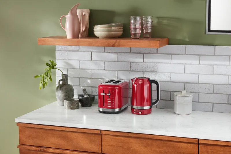 KitchenAid Frühstückspaket inkl. Wasserkocher 5KEK1701, Toaster 5KMT2109 + Brötchenaufsatz