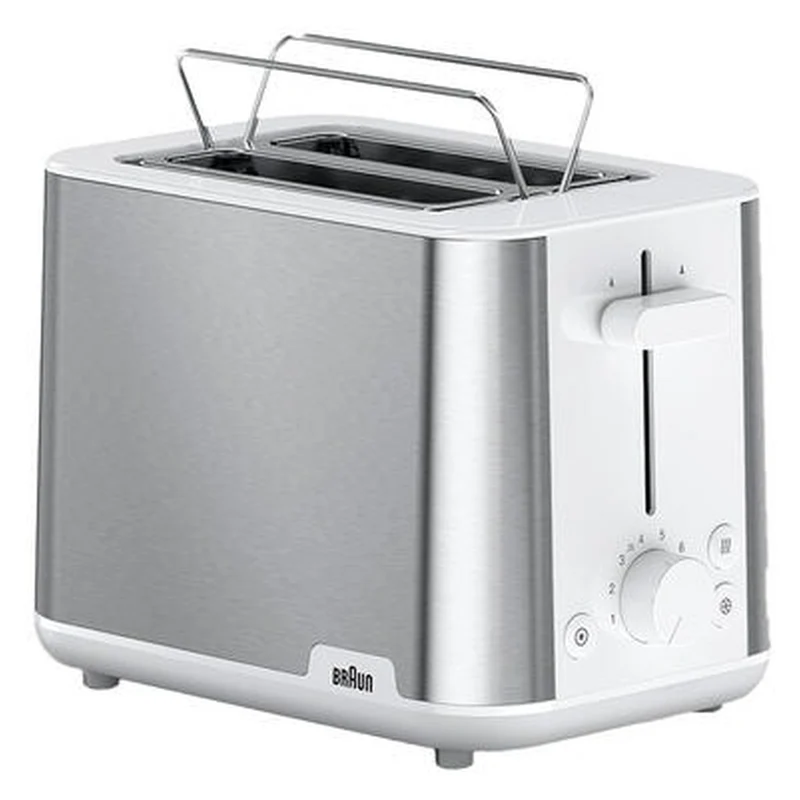 Braun PurShine HT 1510 WH 2-Scheiben-Toaster 900 W Edelstahl, Weiß