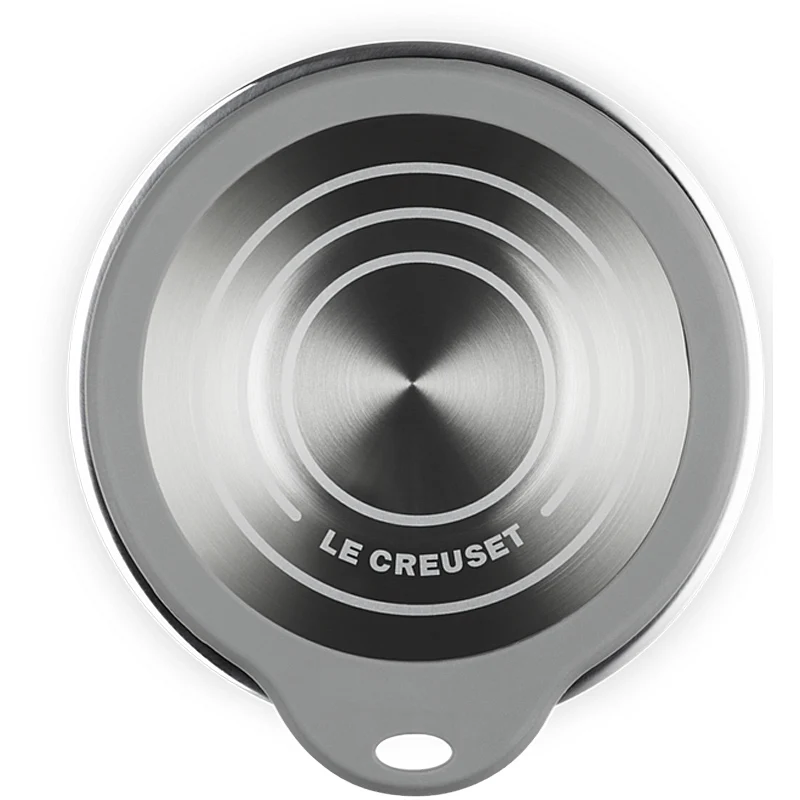 Le Creuset Edelstahlschüssel ml Glasdeckel 27 cm