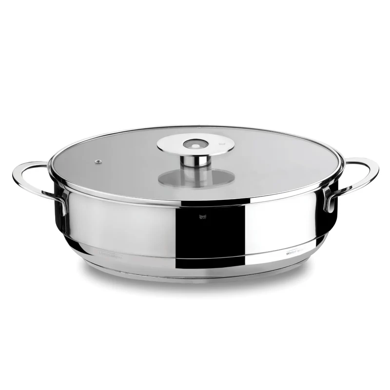 MEPRA NaturalMind 30156340 Dampfset, oval, Edelstahl, mit Rezeptbuch von Andrea Mainardi in 5 Sprach