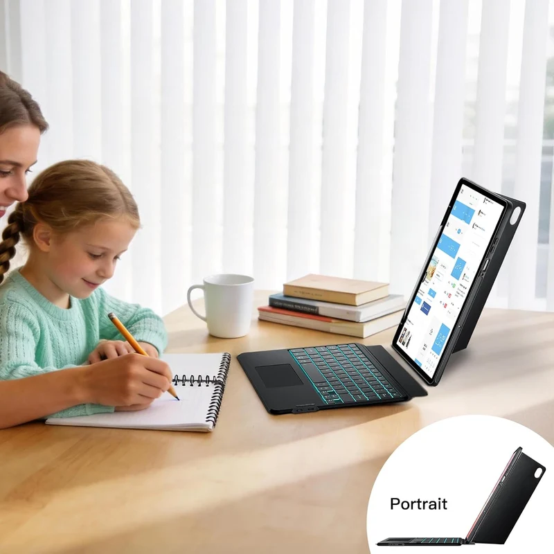 JUQITECH Trackpad-Tastaturhülle für Samsung Galaxy Tab S11 27,9 cm (11 Zoll) 2025, weiche Schutzhüll