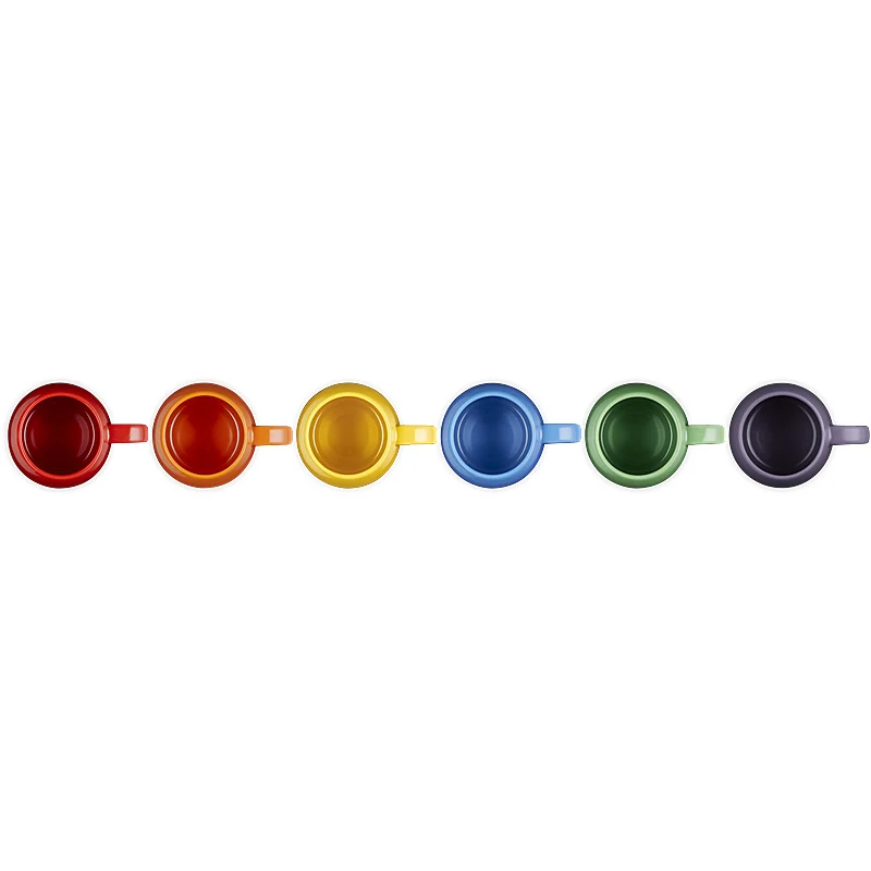 Le Creuset Becher Coupe 320ml 6er Set Regenbogen