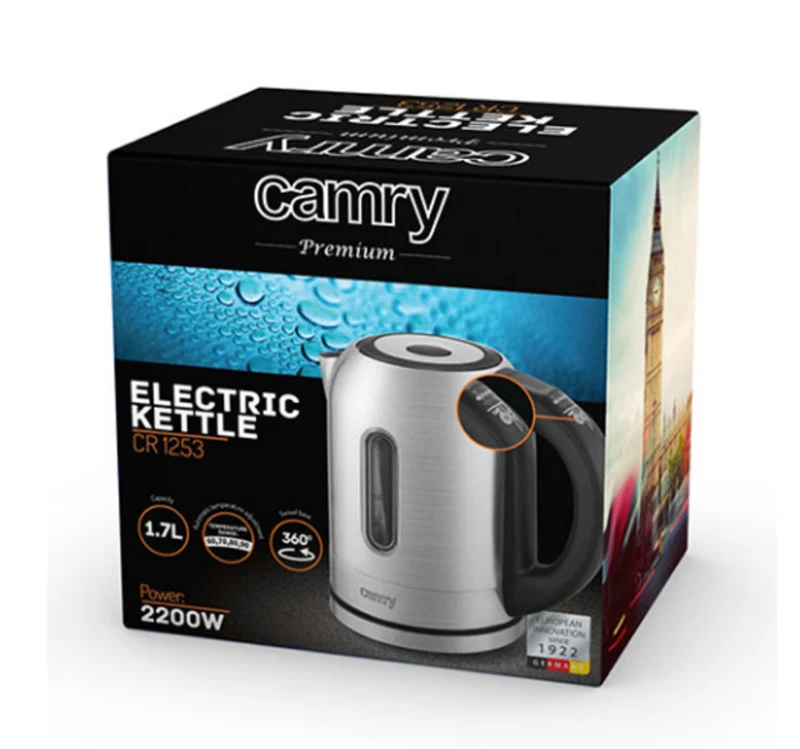 Camry CR 1253 Wasserkocher 1,7 Liter 2200 Watt