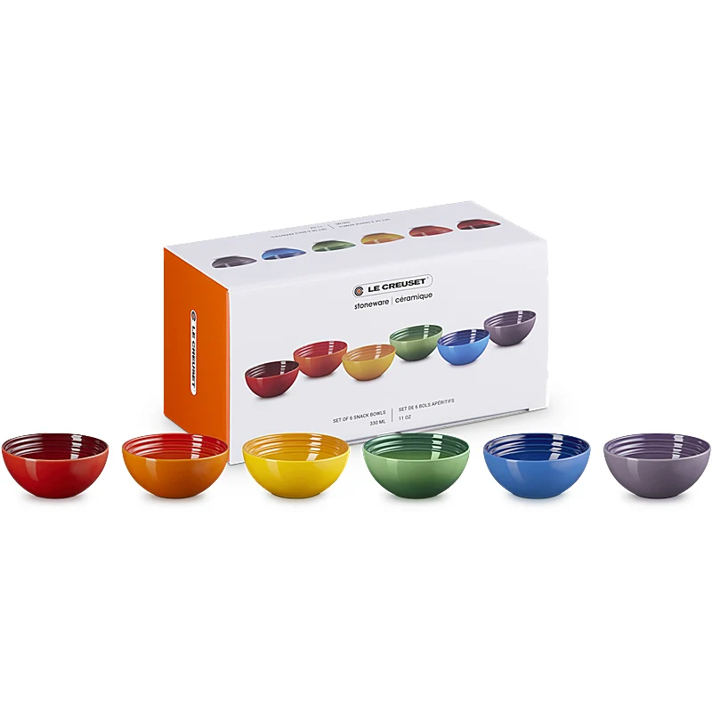 Le Creuset Snackschälchen 330ml 6er Set Regenbogen