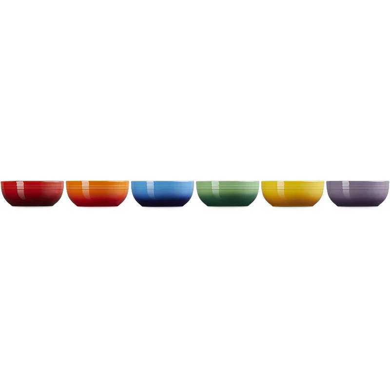 Le Creuset Müslischüssel Coupe 770 ml 6er Set Regenbogen