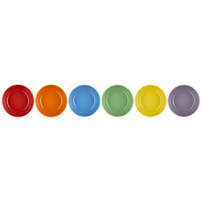 Le Creuset Müslischüssel Coupe 770 ml 6er Set Regenbogen